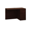 HON 10500 Series L Workstation Return, Full-Height Right Ped, 48w x 24d x 29.5h, Mahogany