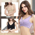 3-Pack: Floral Lace-Paneled Modesty Bras by DailySale