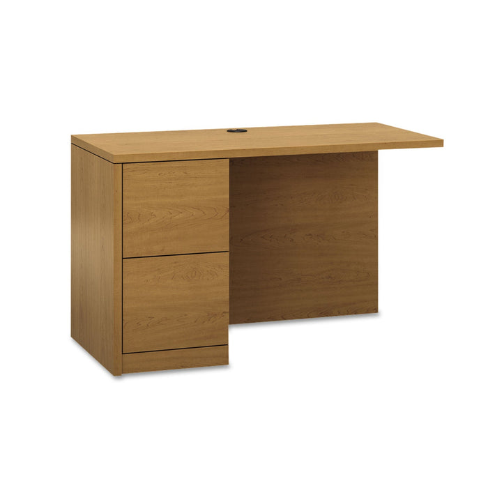 HON 10500 Series L Workstation Return, Full-Height Left Ped, 48w x 24d x 29.5h, Harvest