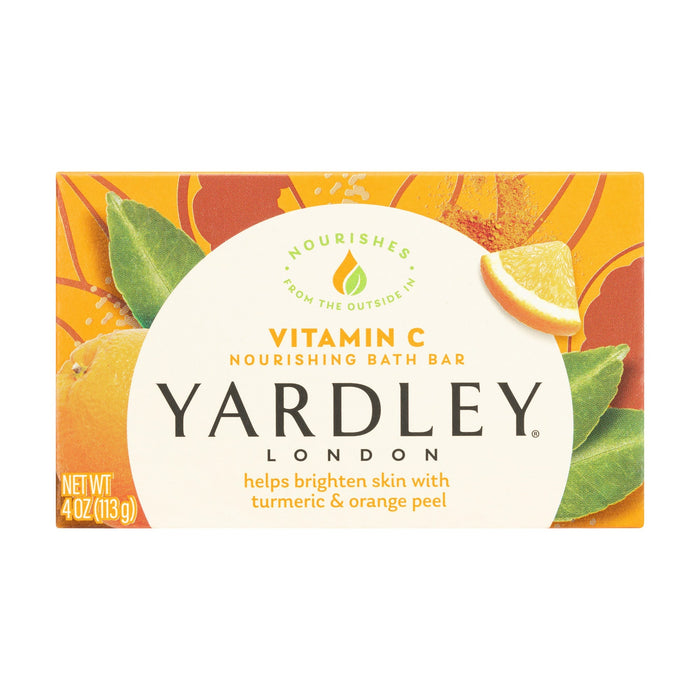 Yardley London Vitamin C Nourishing Bath Bar – Brightening & Energizing, 4 oz by Pasteur Pharmacy