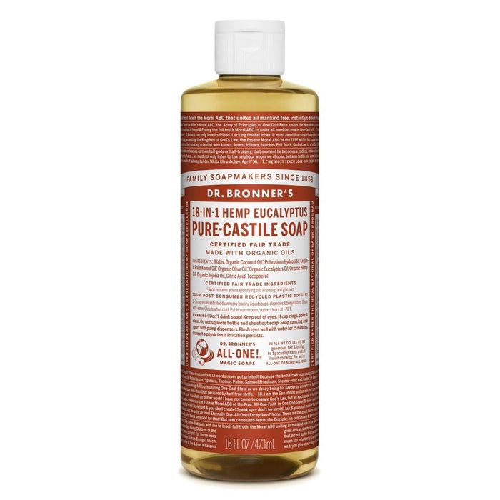 Dr. Bronner's Pure Castile Liquid Soap Hemp Eucalyptus -- 16 Fl Oz by Pasteur Pharmacy