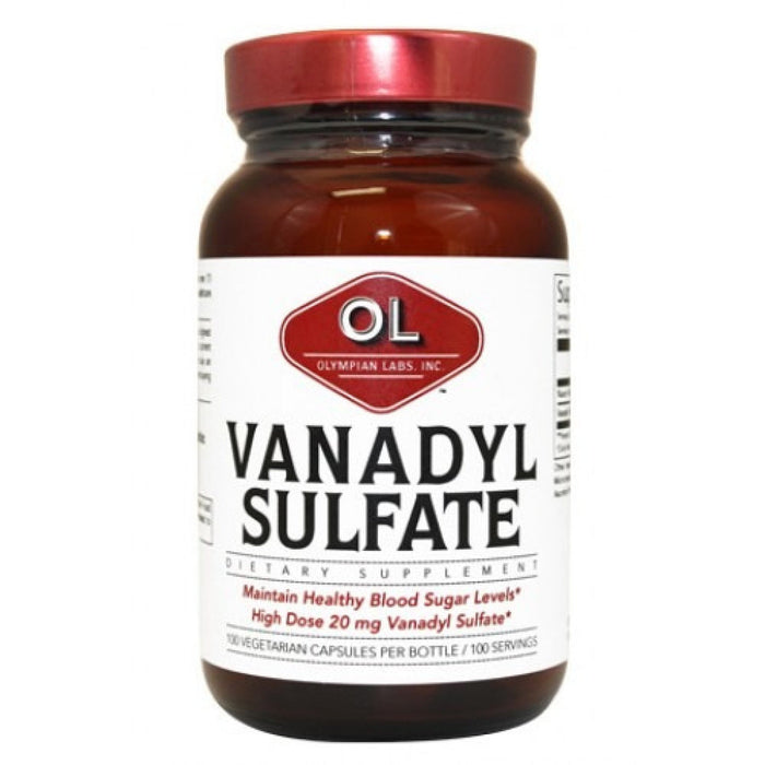 Olympian Labs Vanadyl Sulfate With Niacin - 20 Mg - 100 Capsules by Pasteur Pharmacy
