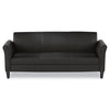 Alera Reception Lounge Furniture, 3-Cushion Sofa, 77w x 31.5d x 32h, Black