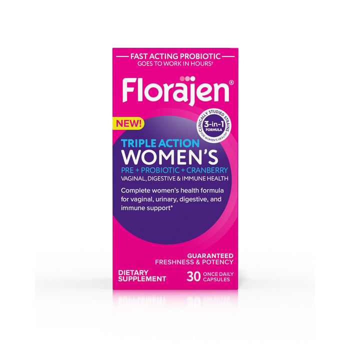 Florajen Triple Action Womens Probiotic 30 Capsules by Pasteur Pharmacy