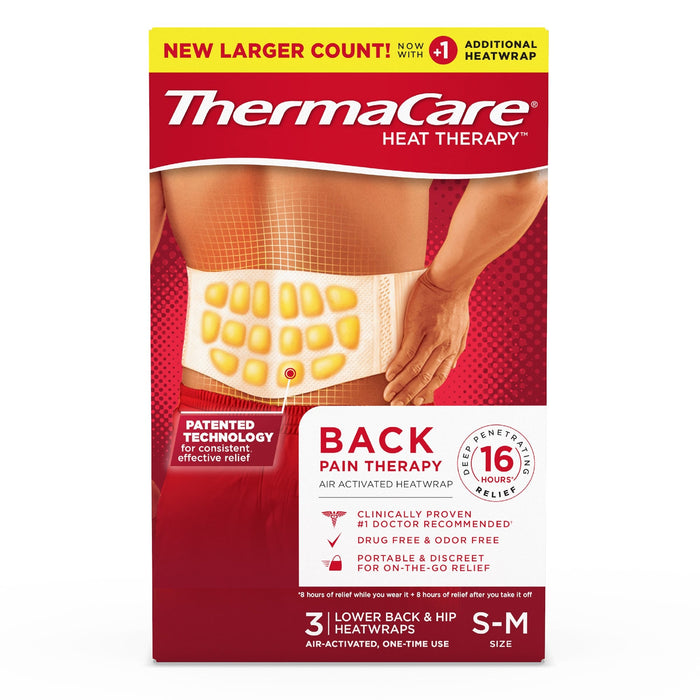 ThermaCare Heatwraps, Lower Back & Hip, S-M Size by Pasteur Pharmacy