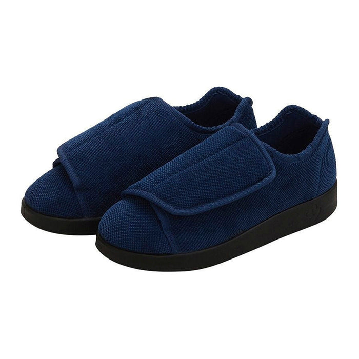Silverts Blue Reusable Slippers Size 9 / 2X-Wide Slip-Resistant Sole by Pasteur Pharmacy