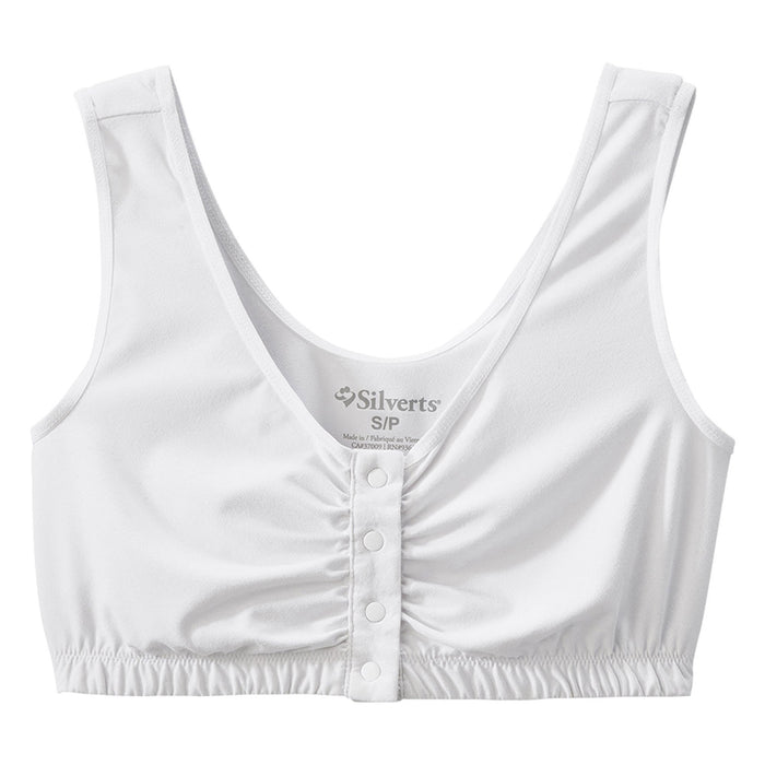Silverts Adaptive Front Closure Bra - White, Medium by Pasteur Pharmacy