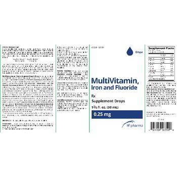H2 Pharma MultiVitamin, Iron And Fluoride by Pasteur Pharmacy