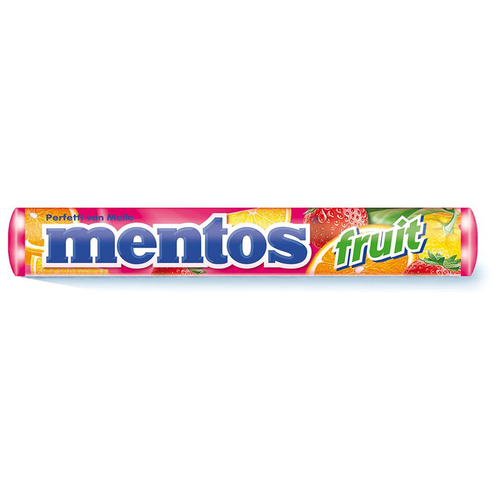 Mentos Bala Stick Fruit 38g by Pasteur Pharmacy