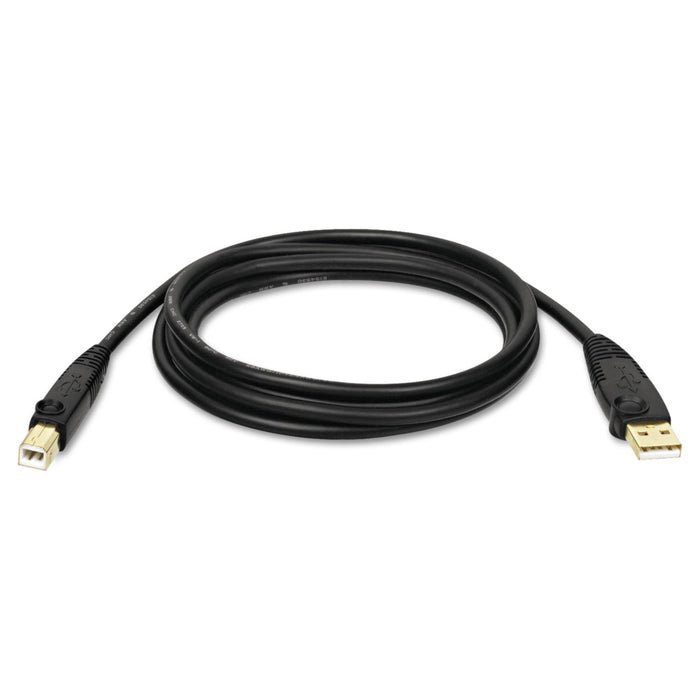 Tripp Lite USB 2.0 A/B Cable (M/M), 15 ft, Black