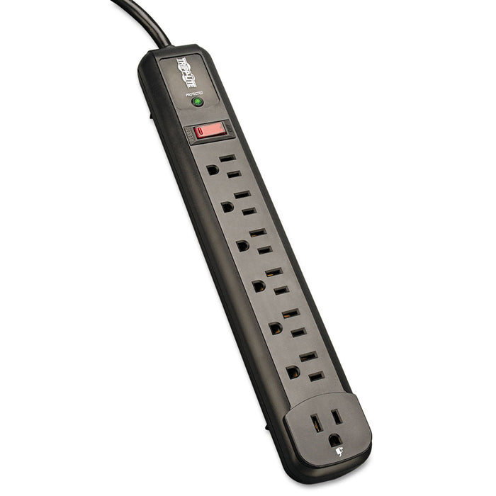 Tripp Lite Protect It! Surge Protector, 7 AC Outlets, 4 ft Cord, 1,080 J, Black