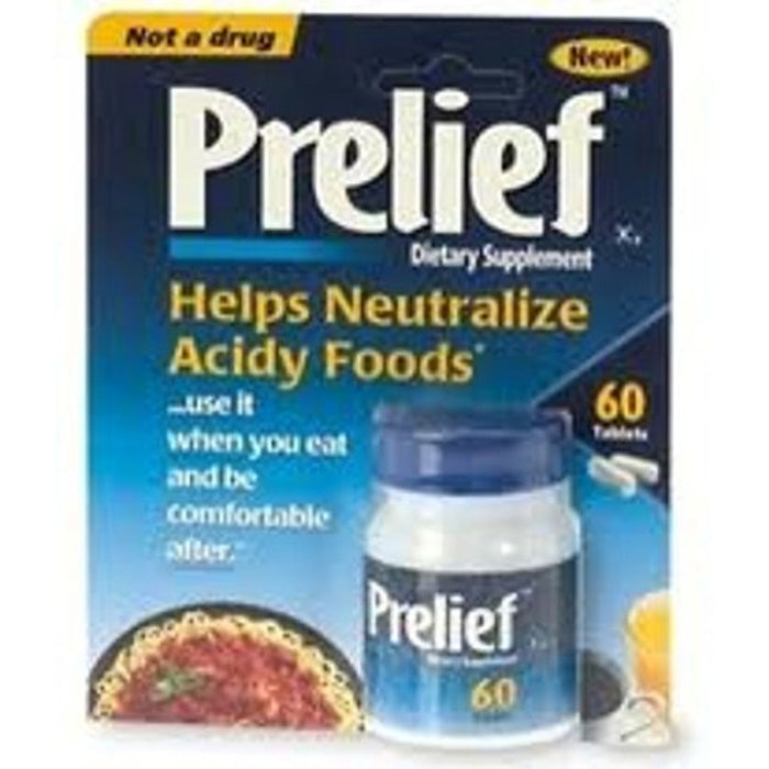 Prelief Acid Reducer Dietary Supplement Caplets 60 Ct by Pasteur Pharmacy