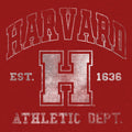 Harvard Athletic Department T-Shirt - Crimson by Tee Luv
