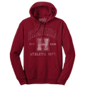 Harvard Athletic Department Pullover Hooded Sweashirt - Crimson by Tee Luv