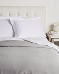Sferra Minello Duvet Cover, Silver, Size Full-Queen by Vanessa Jane