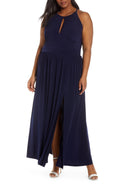 MICHAEL Michael Kors Womens Plus Halter Keyhole Maxi Dress by Vanessa Jane