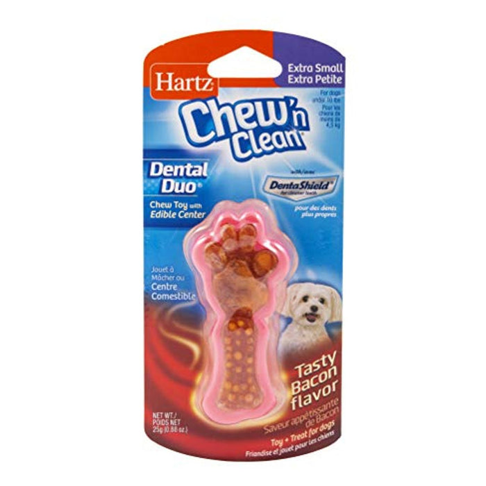 Hartz Chew'n Clean Extra Small Tasty Bacon Flavor Chewy Toy 25 G by Pasteur Pharmacy