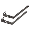 Universal Adjustable Cubicle Hangers, Black, 2/Set