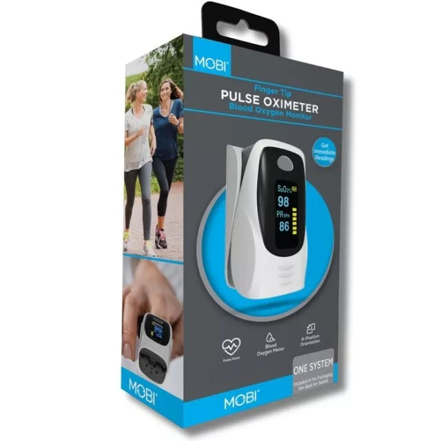 Mobi Fingertip Pulse Oximeter - Heart Rate & Oxygen Level Monitor For Sports And by Pasteur Pharmacy