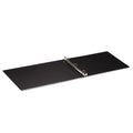 Universal Ledger-Size Round Ring Binder with Label Holder, 3 Rings, 1" Capacity, 11 x 17, Black
