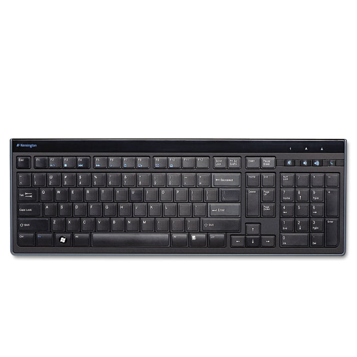 Kensington Slim Type Standard Keyboard, 104 Keys, Black