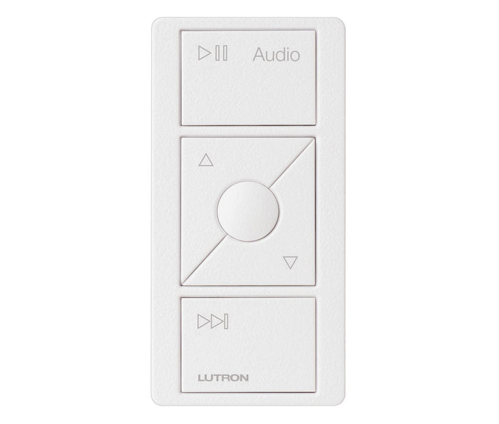 IN STOCK! Lutron PJ2-3BRL-GWH-A02 Pico Audio Remote - (White | Gloss) by Silarius