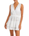 Aqua Swim Eyelet Tiered Cover-up Dress by Vanessa Jane