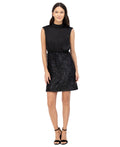 Vince Camuto Womens Satin Mock-Neck Shimmering Dress by Vanessa Jane