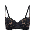 Adore Me Womens Roxanne Unlined Balconette Bra - Black, 38DD by Vanessa Jane