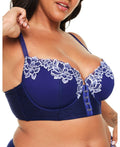 Adore Me Womens Britta Contour Demi Bra - Dark Blue, Size 38I by Vanessa Jane