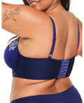 Adore Me Womens Britta Contour Demi Bra - Dark Blue, Size 38I by Vanessa Jane