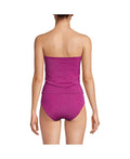Lands End Womens Shine Wrap Bandeau Tankini Swimsuit Top, Size 2 by Vanessa Jane