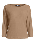 Lands End Womens 3/4 Sleeve Cozy Rib Dolman Top - Large by Vanessa Jane
