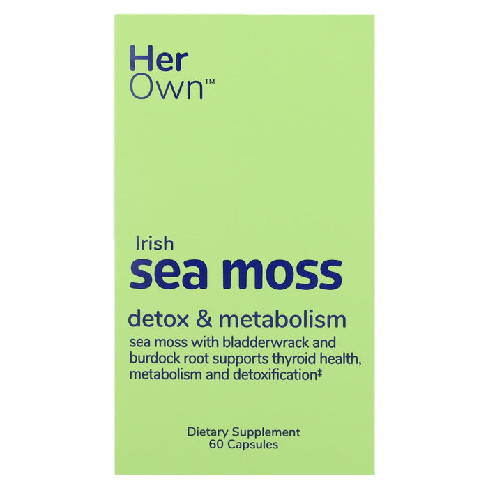 Her Own Irish Sea Moss – 60 Capsules – Raw Organic Sea Moss for Immune Support, Thyroid Health & Radiant Skin by Pasteur Pharmacy
