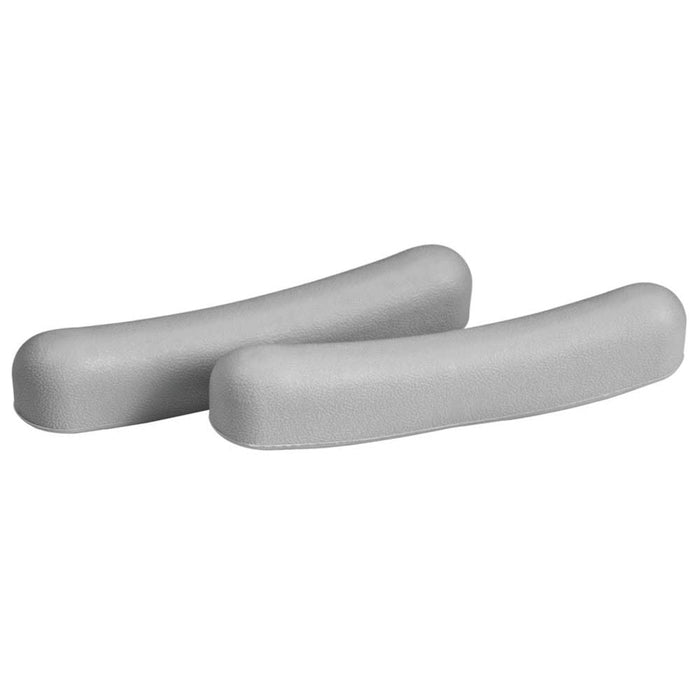 Carex Gray Rubber Crutch Pads, 1 Pair – Universal Underarm Replacement Pads (2" x 6") by Pasteur Pharmacy