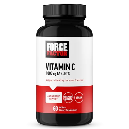 Force Factor® Vitamin C – High-Potency Immune Support (1,000 mg, 60 Tablets) by Pasteur Pharmacy