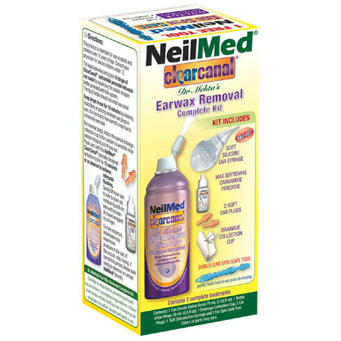 NeilMed Clearcanal Ear Wax Removal Complete Kit 2.5oz by Pasteur Pharmacy