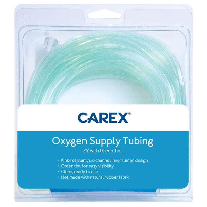 Carex Oxygen Supply Tubing With Green Tint, 25 FT by Pasteur Pharmacy