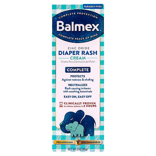 Balmex® Baby Diaper Rash Cream – 2 oz Tube by Pasteur Pharmacy