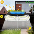 126 LEDs Portable Solar Security Lights, IP65 Waterproof Wireless Exterior Flood Light Detected Light by DailySale