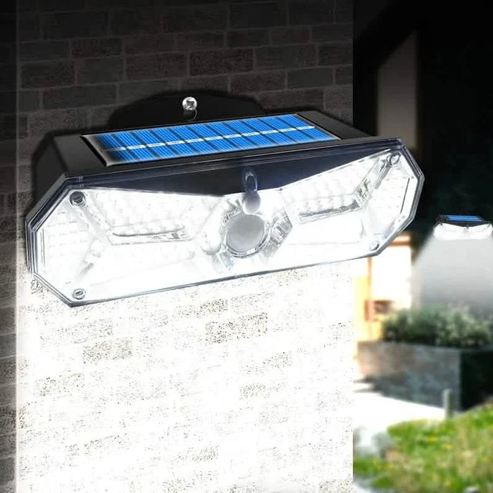 126 LEDs Portable Solar Security Lights, IP65 Waterproof Wireless Exterior Flood Light Detected Light by DailySale