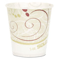 Dart Symphony Design Paper Water Cups, 5 oz, 100/Bag, 30 Bags/Carton