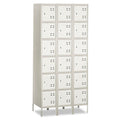 Safco Three-Column Box Locker, 36w x 18d x 78h, Two-Tone Gray