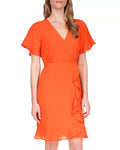 Michael Michael Kors Womens Wrap Mini Dress, Size XL by Vanessa Jane