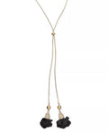 Inc Fabric-Flower 37 Inches Lariat Necklace by Vanessa Jane