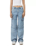Rag and Bone Nora High Rise Wide Leg Cargo Jeans in Lakeside, Size 30 by Vanessa Jane