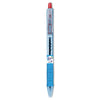 Pilot B2P Bottle-2-Pen Recycled Ballpoint Pen, Retractable, Medium 1 mm, Red Ink, Translucent Blue Barrel, Dozen