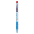 Pilot B2P Bottle-2-Pen Recycled Ballpoint Pen, Retractable, Medium 1 mm, Red Ink, Translucent Blue Barrel, Dozen