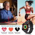 1.28'' Touch Screen Smartwatch Handsfree Bluetooth Sport Fitness Tracker by DailySale
