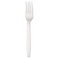 Boardwalk Mediumweight Polystyrene, Fork, White, 10 Boxes of 100/Carton